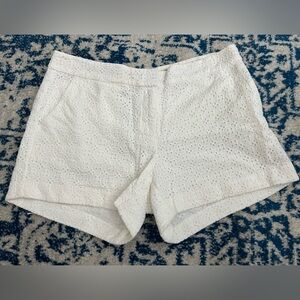 C. Wonder | Eyelet High Waist Shorts | White